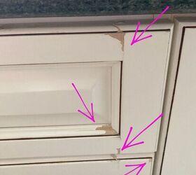 Instead of replacing her kitchen cabinets for $4,000, she used 2 things to save them