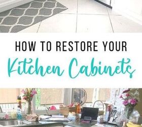 how to restore damaged cabinets
