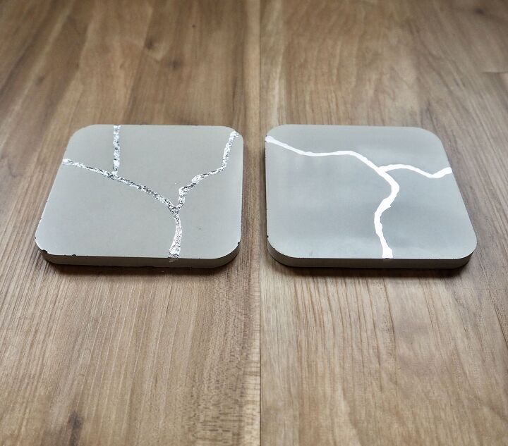 s rest your drinks on these 16 ultra cool coasters, Shimmering Kintsugi ones