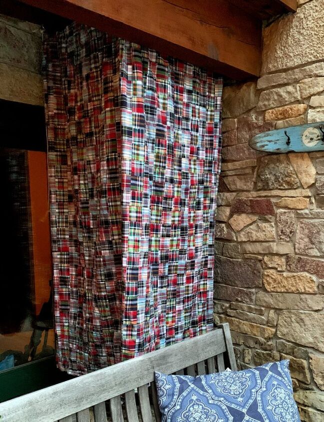 diy outdoor shower curtain