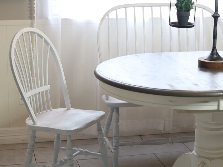 s 10 stunning chair makeover ideas that will cost you next to nothing, Farmhouse Dining Chairs