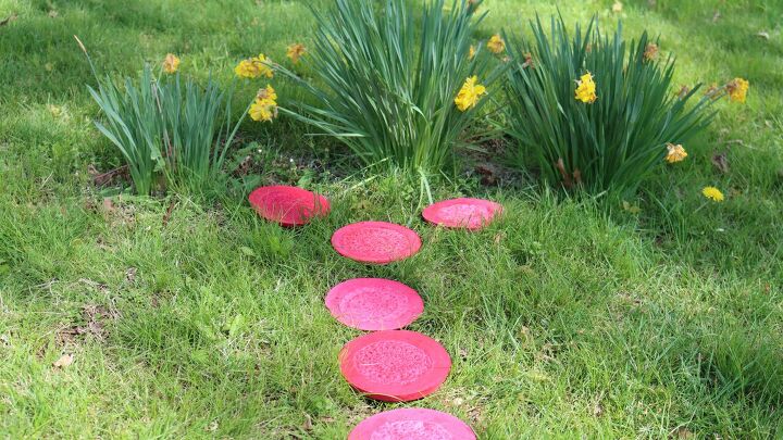 s the 17 cutest ways to decorate your yard for summer, Lace Stepping Stones