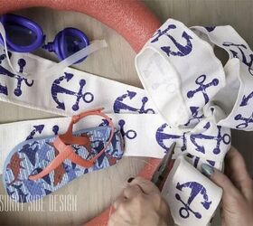 how to make a playful summer wreath for your front door