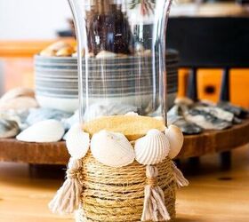how to make a seashell candle holder