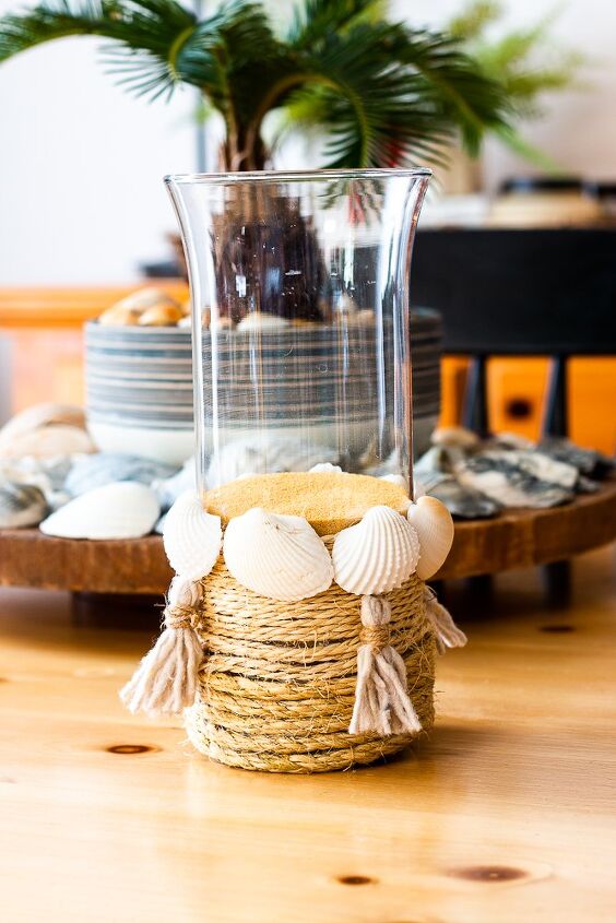 how to make a seashell candle holder