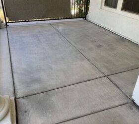 how to turn your front porch made of concrete into a brick porch made, BEFORE