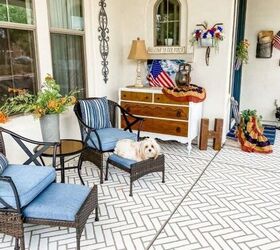 how to turn your front porch made of concrete into a brick porch made