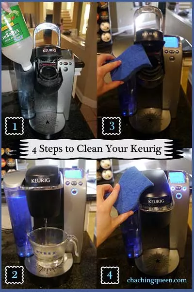 13 soluciones de limpieza de bricolaje que pueden acabar con cualquier desorden, Pasa vinagre por tu Keurig