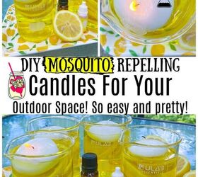 diy mosquito repelling candles for outside