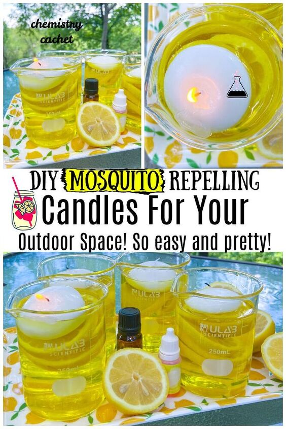 diy mosquito repelling candles for outside