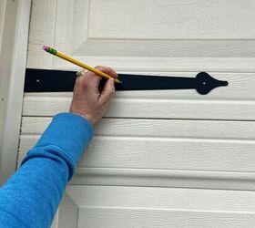 garage door makeover how to install carriage door hardware