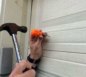 garage door makeover how to install carriage door hardware