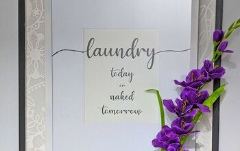 Cartel de lavandería DIY