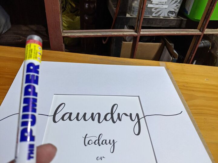 diy laundry room sign