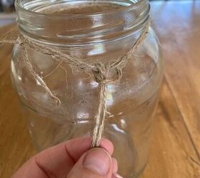 This super simple $2 decor hack starts with a jar and a piece of string