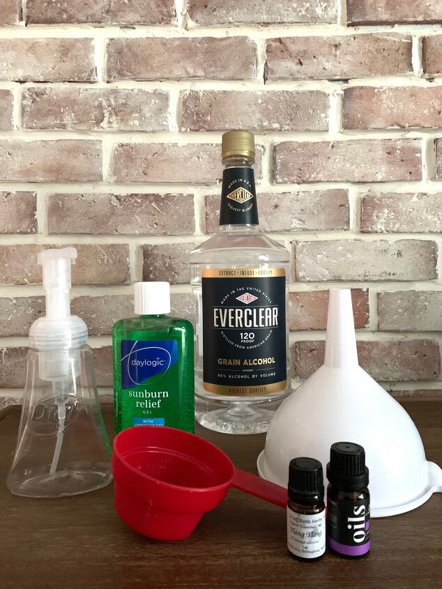 s 13 diy sanitizers and soaps to have on hand all summer, A green grain alcohol sanitizer