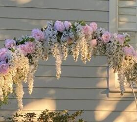 s 11 ways to make your backyard beautiful and more fun this summer, Backyard Wedding Arch