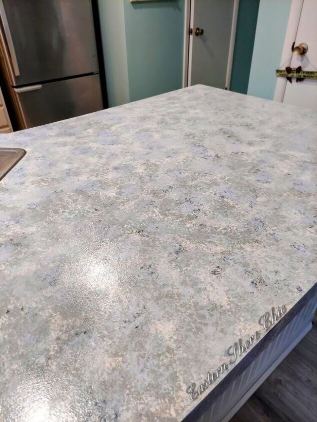 beach house painted countertops