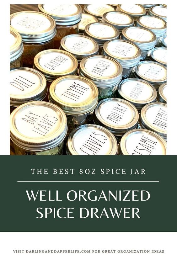 the well organized spice drawer featuring the best 8 oz spice jars