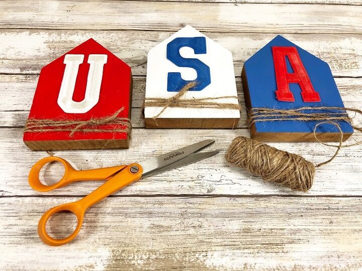 patriotic usa wooden houses perfect for farmhouse decor