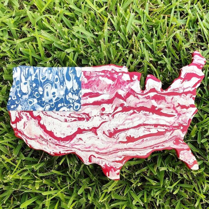 bandera americana fcil de pintar con decoart