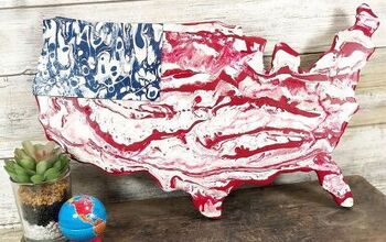 Bandera Americana Fácil de Pintar con DecoArt