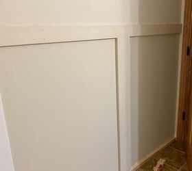 how to make a beautiful vertical shiplap half wall