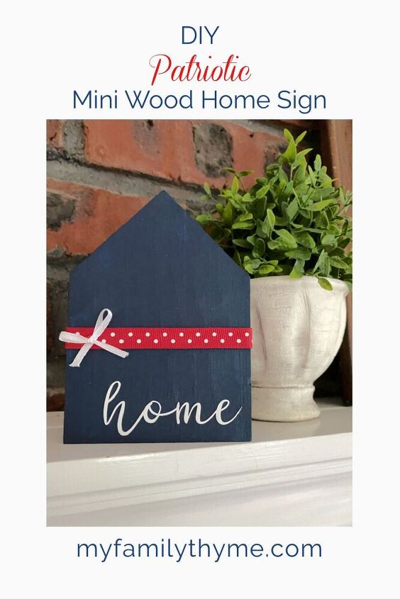 diy mini signo patriotico de madera para el hogar