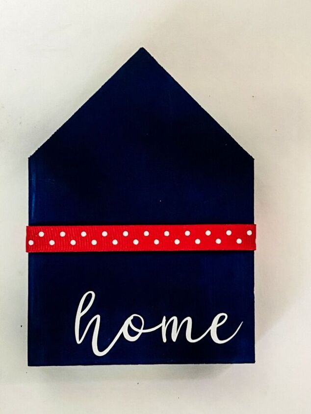 diy patriotic mini wood home sign