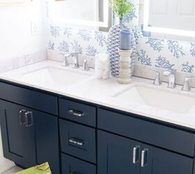 Navy Blue Bathroom Vanity: How To Renovate Your Cabinet