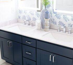 navy blue bathroom vanity how to renovate your cabinet