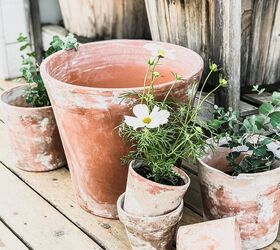 aging french flower pots vintage society co