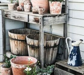 aging french flower pots vintage society co