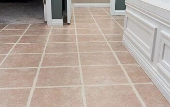Grout Paint Before and After: The Easiest Tile Floor Transformation!