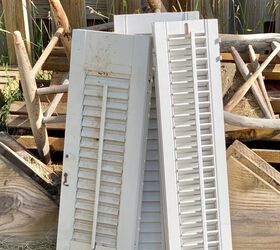 Instead of throwing away old shutters, use them to make this for your yard
