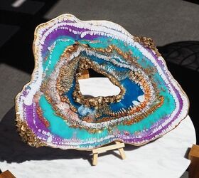 Resin Geode With DIY Crystals