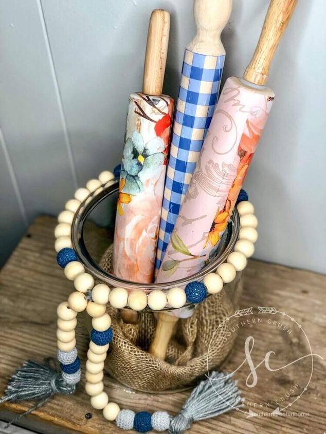 how to make decorative rolling pins