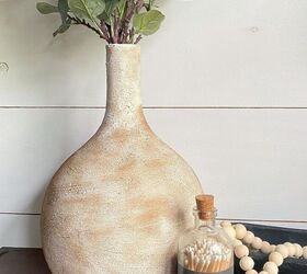 Thrift Store Lamp Turned Aged Vase