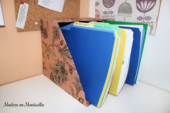 fabric covered magazine holders