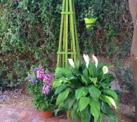 how to build a garden obelisk, Green smaller obelisk