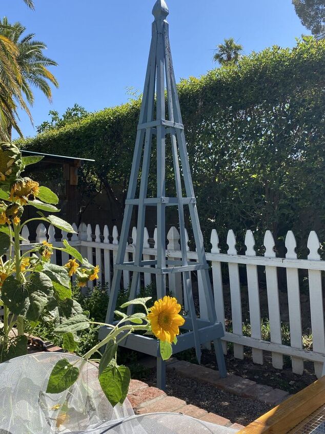 how to build a garden obelisk