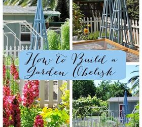 how to build a garden obelisk