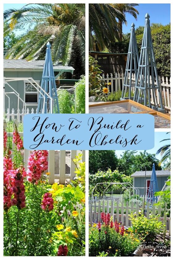 how to build a garden obelisk