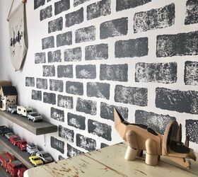 Faux Brick Feature Wall
