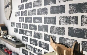 Faux Brick Feature Wall