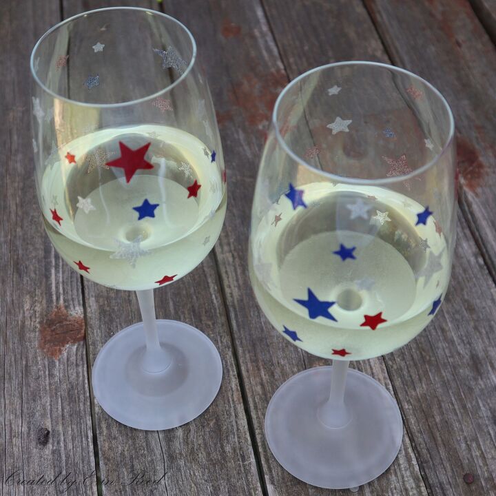 s 13 new patriotic decor ideas to add to your home this week, These pretty wine glasses