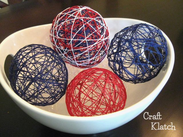 s 13 new patriotic decor ideas to add to your home this week, These decorative string balls