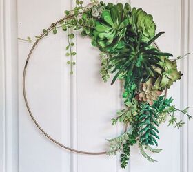 how i made a stunning succulent wreath for free