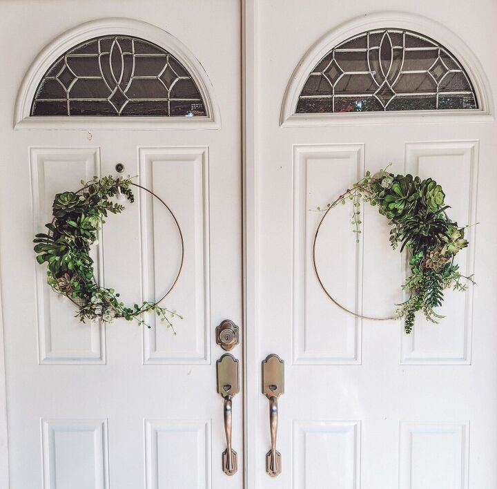 how i made a stunning succulent wreath for free