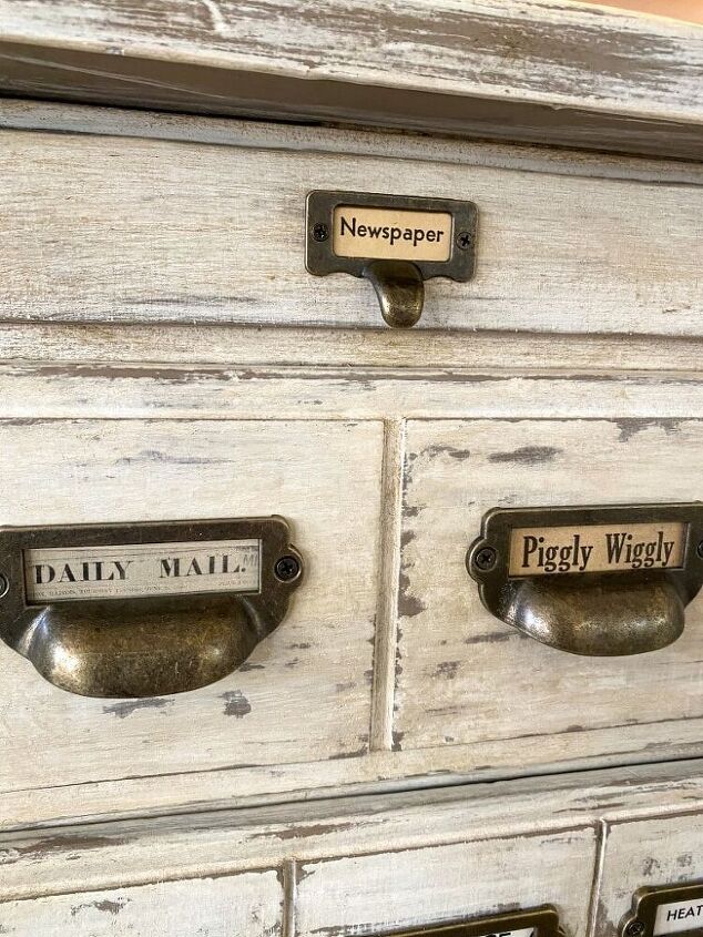 from outdated little dresser to fabulous apothecary cabinet